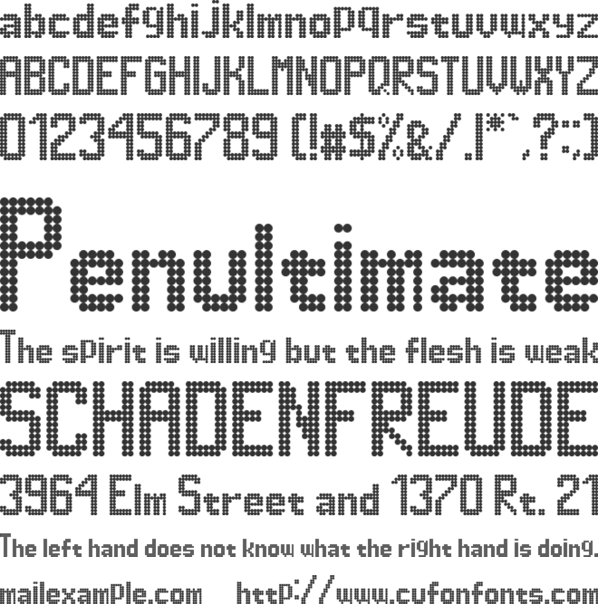 Dimelthoz 11x96 font preview