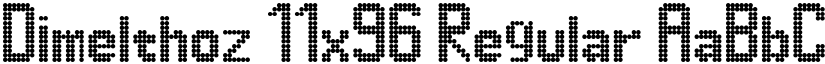 Dimelthoz 11x96 Regular font