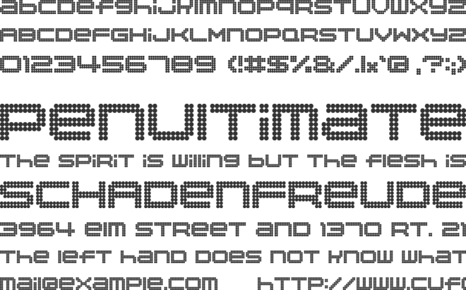 Disorient font preview