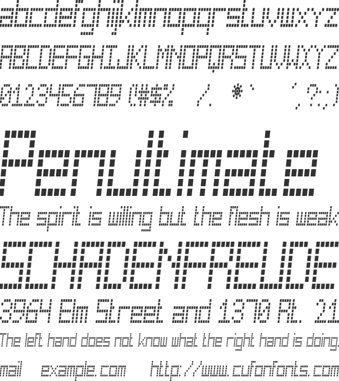 Cuadrada St font preview