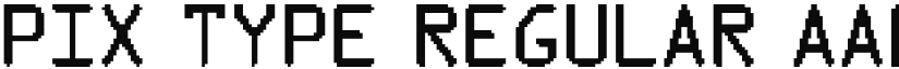 Pix Type Regular font