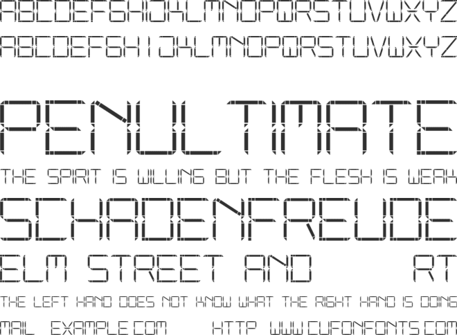 Other Display St font preview