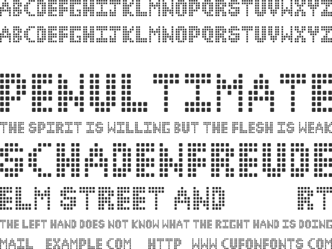Corrupt Pixel font preview