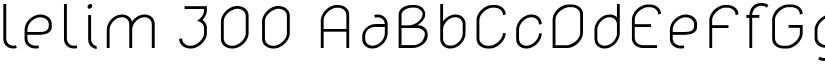 lelim 300 font
