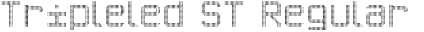 Tripleled ST Regular font