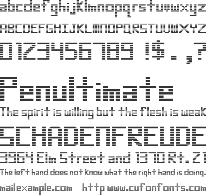 Espionage font preview