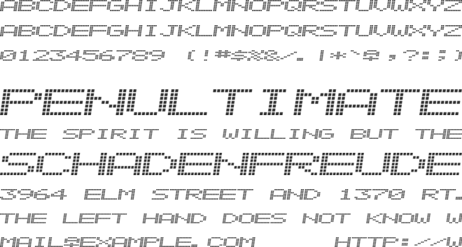 Alpine 7558S font preview