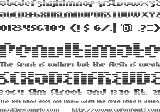 BN Moog Boy font preview