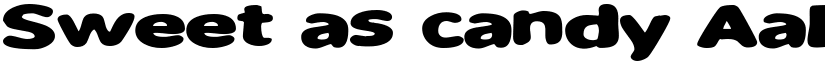 Sweet as candy font