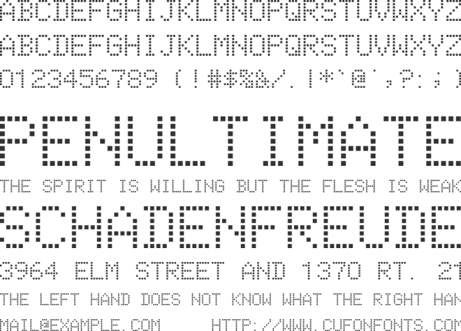 DAV-Sets font preview