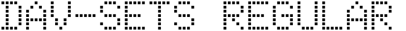DAV-Sets Regular font