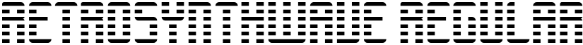 RETROSYNTHWAVE Regular font
