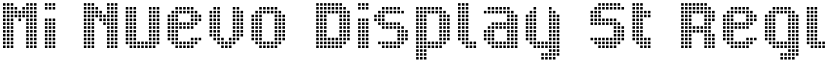 Mi Nuevo Display St Regular font