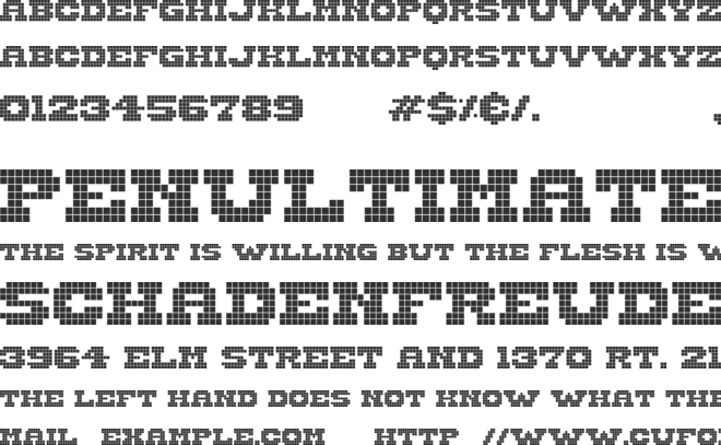 Wild West Pixel font preview
