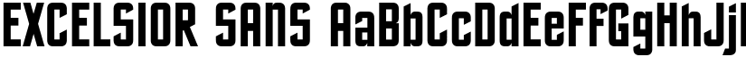EXCELSIOR SANS font