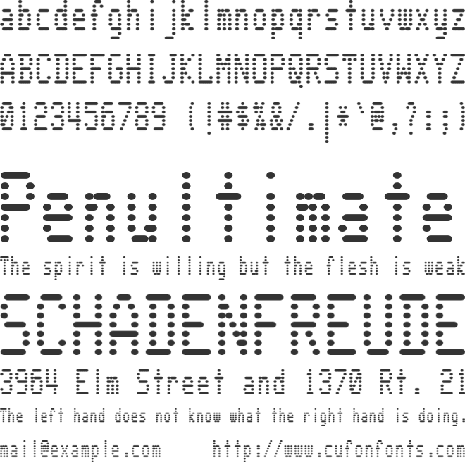 WarText font preview