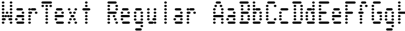 WarText font download