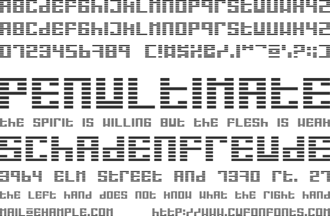 I Ging font preview