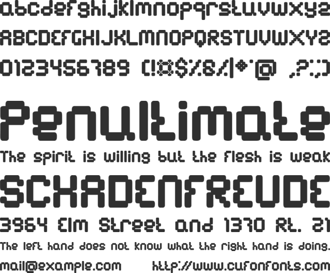 BN Emulator font preview