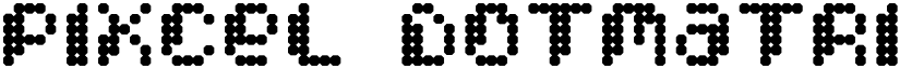 Pixcel DotMatrix font