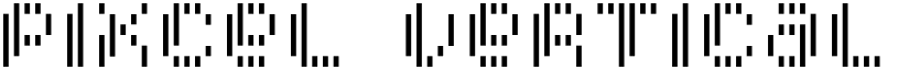 Pixcel Vertical Scan font