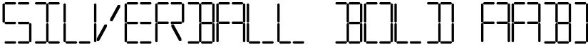 Silverball Bold font