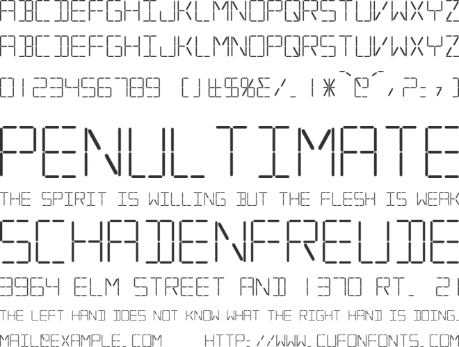 Silverball font preview