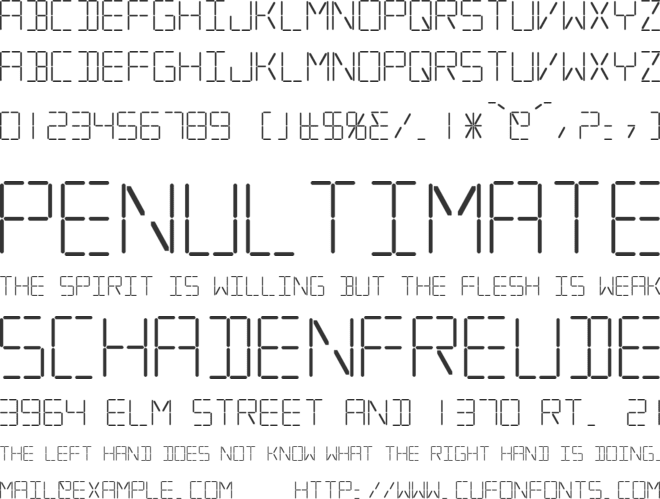 Silverball font preview