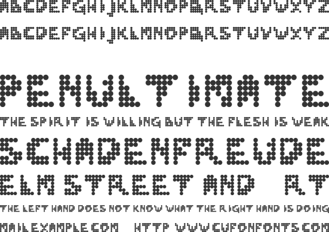 Gaby Pergi Ke Bali font preview