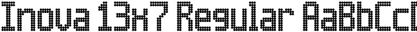 Inova 13x7 Regular font