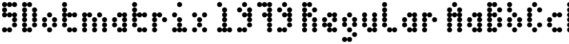 5Dotmatrix 1979 Regular font