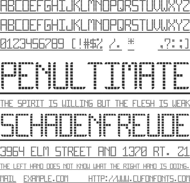 Pro Display tfb font preview