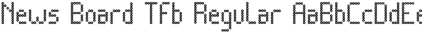 News Board Tfb Regular font