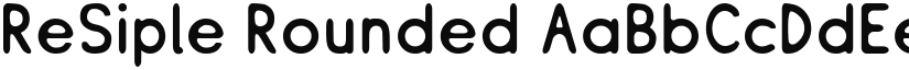 ReSiple Rounded font
