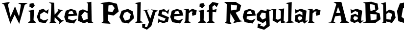 Wicked Polyserif Regular font