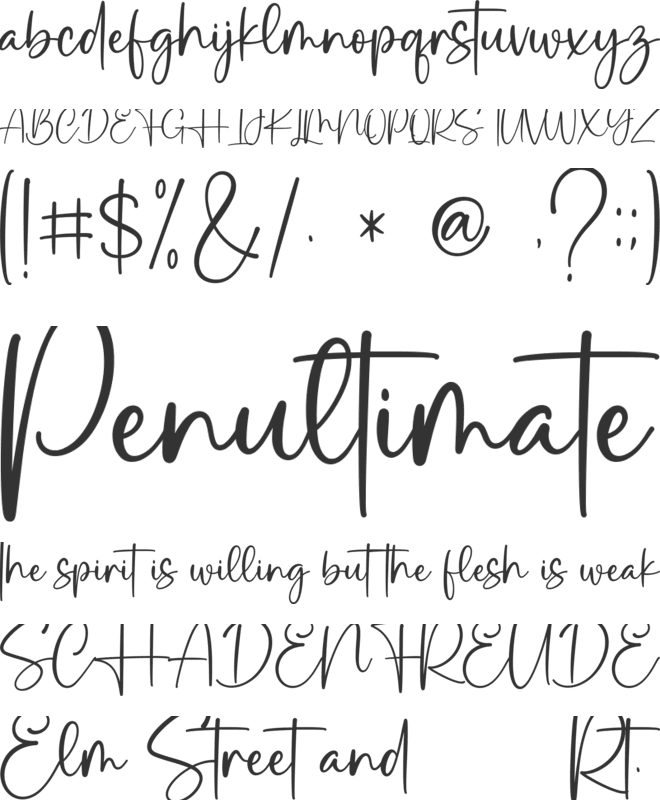 Galantis font preview