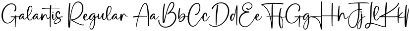 Galantis Regular font