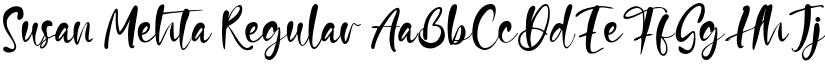 Susan Mehta Regular font
