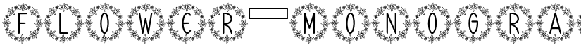 Flower Monogram Monogram font