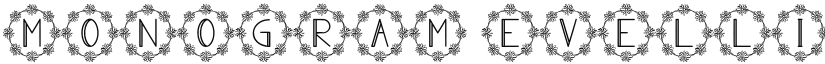 Monogram-Evellin Evellin font