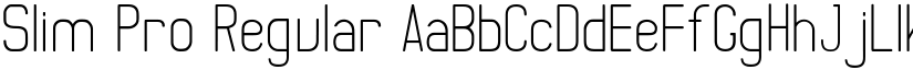 Slim Pro Regular font