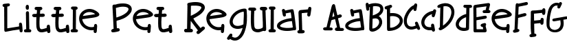 Little Pet Regular font