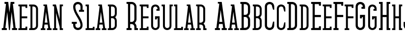 Medan Slab Regular font