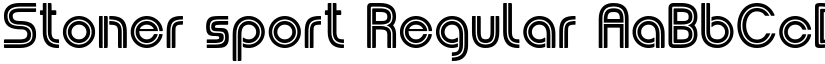 Stoner sport Regular font