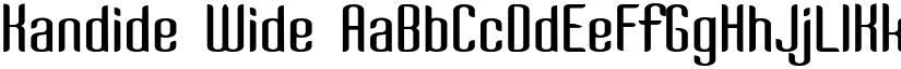 Kandide Wide font