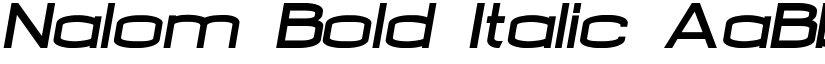 Nalom Bold Italic font