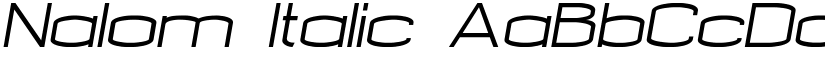 Nalom Italic font