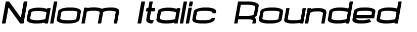 Nalom Italic Rounded font