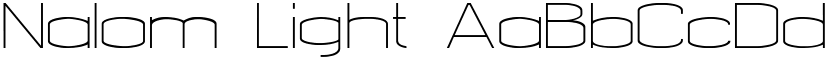 Nalom Light font