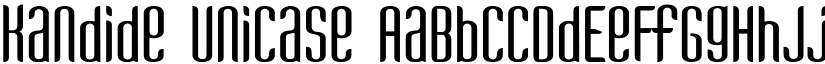 Kandide Unicase font